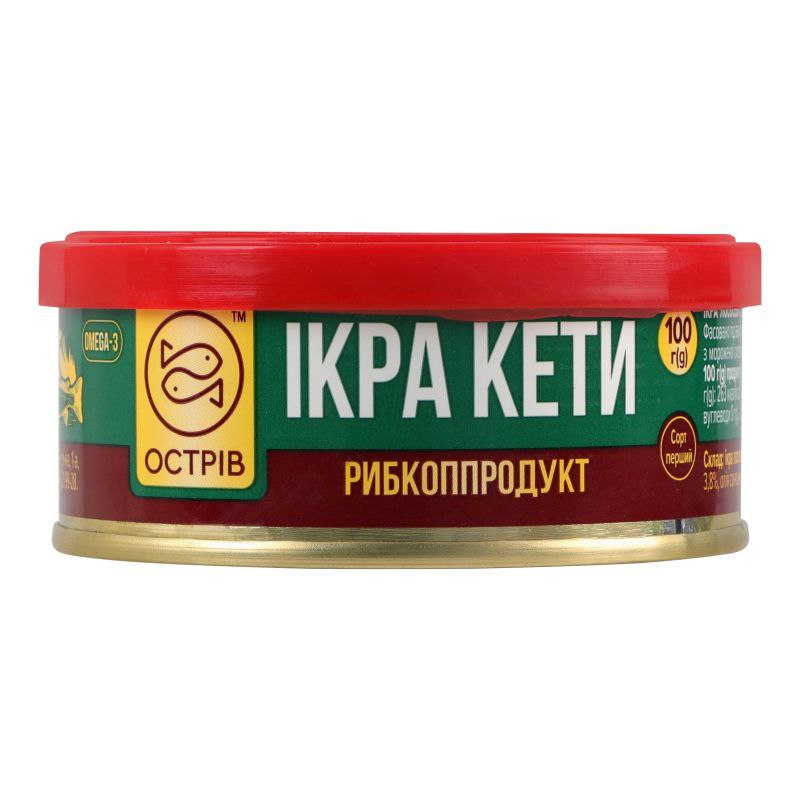 Ікра лососева(кета) Острів з/б  100г